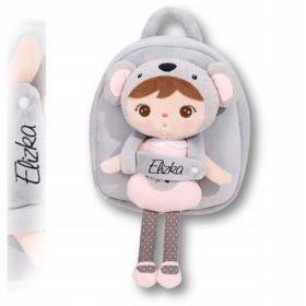    Personalisierter Metoo Kinder 3D Cartoon Koala Panda Plüsch Rucksack für