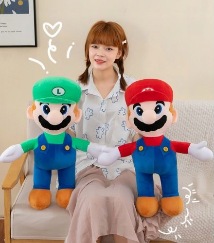  SET 2x MEGA GROßER SUPER MARIO LUIGI KUSCHEL-TEDDYBÄR TEDDYBÄR 60cm