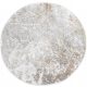  GLAMOUR-TEPPICH, BEIGE, ZIMMER, WEICH, RUND, MODISCHES MUSTER, MARMOR, 120 cm, GRAU