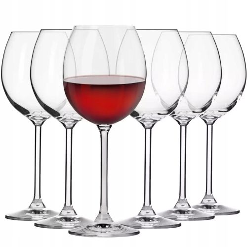 Gläser und Tassen Rotweingläser Krosno Venezia transparent 350ml 6 Stk.