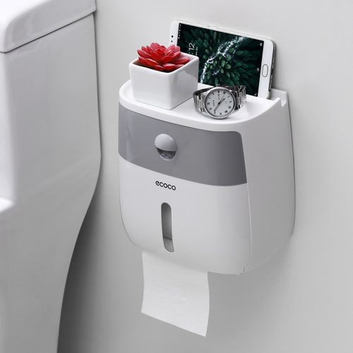Boxen, Aufbewahrungsbehälter, Organizer Doppelregal für Ecoco-Toilettenpapier