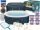Whirlpool, Garten-Whirlpool Quadratischer aufblasbarer Hydromassage-Pool Bestway 778 l