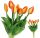 Künstliche Blumen und Früchte TULPEN TULPENSTRAUSS GUMMIBESCHICHTET GUMMI SILIKON WIE LIVE 7STK