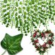 Künstliche Blumen und Früchte KÜNSTLICHER Efeu FÜR BALKONGIRLANDE DEKORATIVE KÜNSTLICHE BLÄTTER BLUMEN 50 Meter