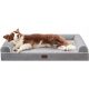  WESTERN HOME Orthopädisches Bett für große Hunde, Grau, 91 x 68 x 16,5 cm