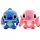  LILO UND STITCH MASKOTTCHEN-SET BLAU + ROSA 35CM