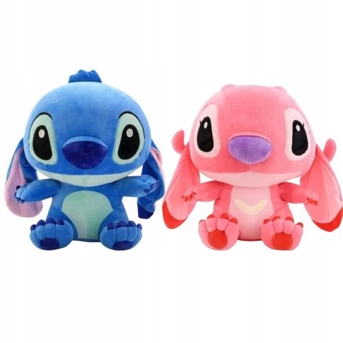  LILO UND STITCH MASKOTTCHEN-SET BLAU + ROSA 35CM