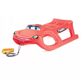   PROSPERPLAST ZIGI-ZET Schlittenrutsche, Seil, Kufen, rotes Auto