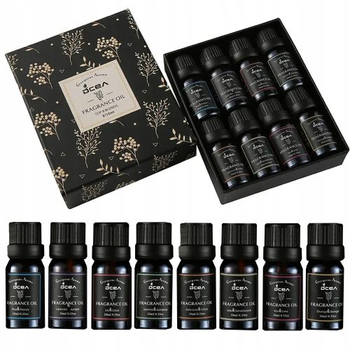 Essentielle Öle SET ÄTHERISCHER DUFTÖLE 8 STÜCK IN EINER BOX