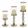 Kerzenständer-Set Messa Home 42 cm, 3 Kerzen