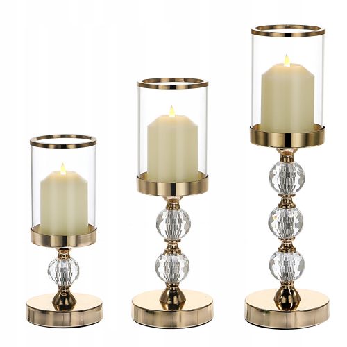 Kerzenständer-Set Messa Home 42 cm, 3 Kerzen