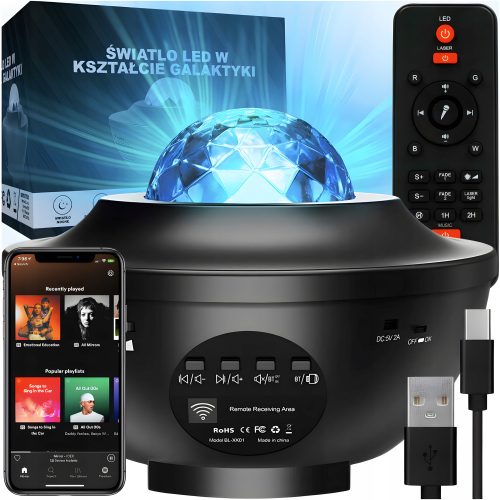  STERNE PROJEKTOR HIMMEL PROJEKTOR LED NACHT LAMPE BLUETOOTH LAUTSPRECHER FERNBEDIENUNG