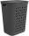  Rotho 55l freistehender Wäschekorb, Graphit, Grau- und Silbertöne