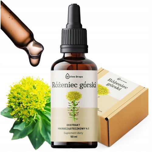 Adaptogen Rhodiola Rosea Tropfen - Natürlicher Extrakt für mentale und physische Gesundheit, 50ml