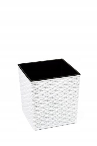  Blumentopf Lamela 25 cm x 25 x 26 cm Durchmesser 25 cm Kunststoff weiß