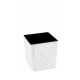  Blumentopf Lamela 25 cm x 25 x 26 cm Durchmesser 25 cm Kunststoff weiß