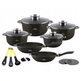  Zilner Gold Aluminium Topfset, 17-tlg.