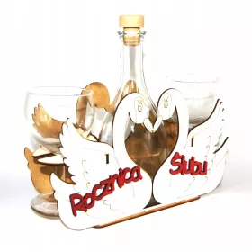    Lustiges Geschenk zum Hochzeitstag, Karaffe, Schwäne, Jubiläums-Gadget