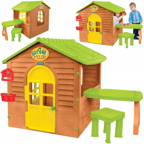 Gartenhäuser für Kinder Mochtoys Kunststoff-Kinderhaus 12 m+