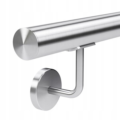 Wandgeländer 150 cm aus Edelstahl + Abdeckung für Befestigungslöcher
