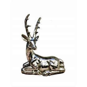  GARTENFIGUR SILBERNES RENTIER HIRSCH III Design
