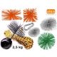Schornsteinreinigungsset. Ball 2,5 kg 12 m Metall-/PVC-Bürste