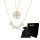  Damenhalskette CLOVER 2IN1 HEART Herz GOLD magnetisch 316 STAHL