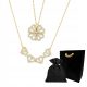  Damenhalskette CLOVER 2IN1 HEART Herz GOLD magnetisch 316 STAHL