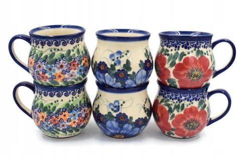 Tassen Becher Ceramika Artystyczna Beata Woźniak SET Q.502 x 6 Keramik 375 ml