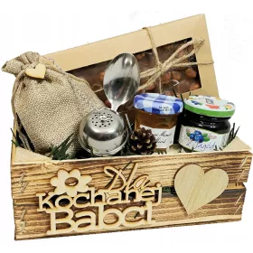  GESCHENK für Oma Opa Honig-Tee-Schokolade-Geschenkkorb-Set