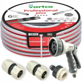    NICHT VERDREHBARER PROFESSIONAL PLUS TFS-Gartenschlauch 1/2" 20 m VARTCO-ANSCHLÜSSE 6 W