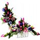 Künstliche Blumen und Früchte Grabdekoration + Blumenstrauß