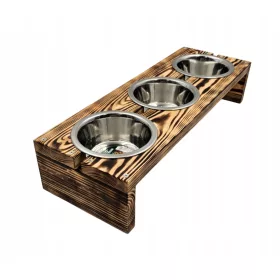  Hängender Schüsselständer aus Metall, Brauntöne, 0,9 l