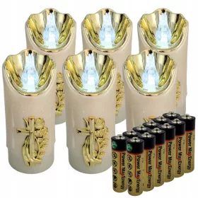   GROSSER LED-BATTERIEBETRIEBENER KERZENEINSATZ FÜR KERZEN 16CM