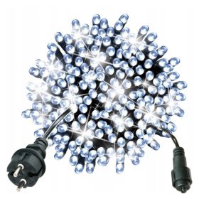  500 LED-Lampen, 25 m, mit Blitzeffekt, kaltweiß
