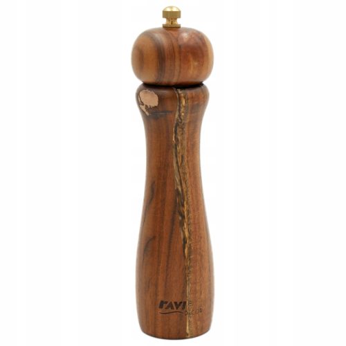  Handmühle aus Ravi-Holz, Braun- und Beigetöne