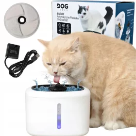  Dogguru Tränke mit Brunnen, Kunststoff, 2500 ml