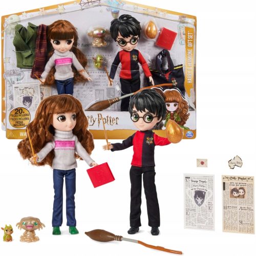  Harry Potter zweiteilige 20 cm große Harry- und Hermine-Figuren