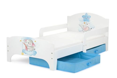  Leomark Elefantenbett 70 x 140 cm weiß