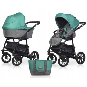    2in1 Kinderkinderwagen BELLA Riko Basic INFLATED WHEELS BAG WARM SET