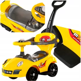    RIDE ON PUSHER WALKER 3-in-1-AUTO MIT HUPE, GROSSES AUTO, GESCHENK