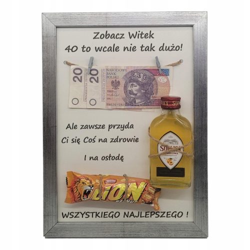  GESCHENK FÜR 30 40 50 60 70 GEBURTSTAG RAHMEN Plakette mit Gravur groß silber