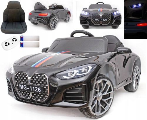  AUTO CABRIOLET M4 BATTERIEBETRIEBEN, LEDER, SCHAUKELN, LED-FERNBEDIENUNG, STOSSDÄMPFER