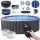 Whirlpool, Garten-Whirlpool Aufblasbarer runder Pool mit Hydromassage MSpa 1120 l