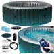 Whirlpool, Garten-Whirlpool Aufblasbarer runder Pool mit Hydromassage MSpa 930 l