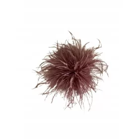  Brosche mit Marabufedern aus Schokolade