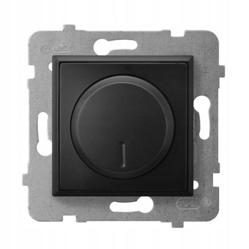 Klassischer Unterputz-Drehdimmer Ospel schwarz ŁP-8UL2/m/33