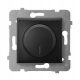 Klassischer Unterputz-Drehdimmer Ospel schwarz ŁP-8UL2/m/33