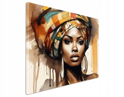 Bilder an der Wand Leinwandgemälde für das Schlafzimmer Wohnzimmer 70x90 cm Pop Art Woman Ethno
