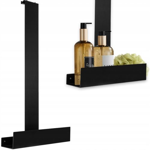  Rea Tori Badezimmerregal schwarz 40x9,5x75,5 cm